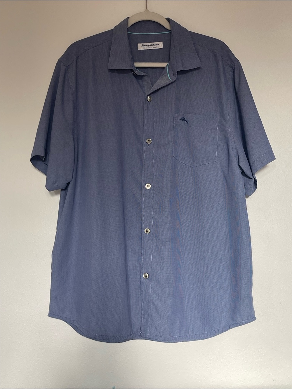 Tommy Bahama Short-Sleeve Button-Down Shirt in Slate Blue